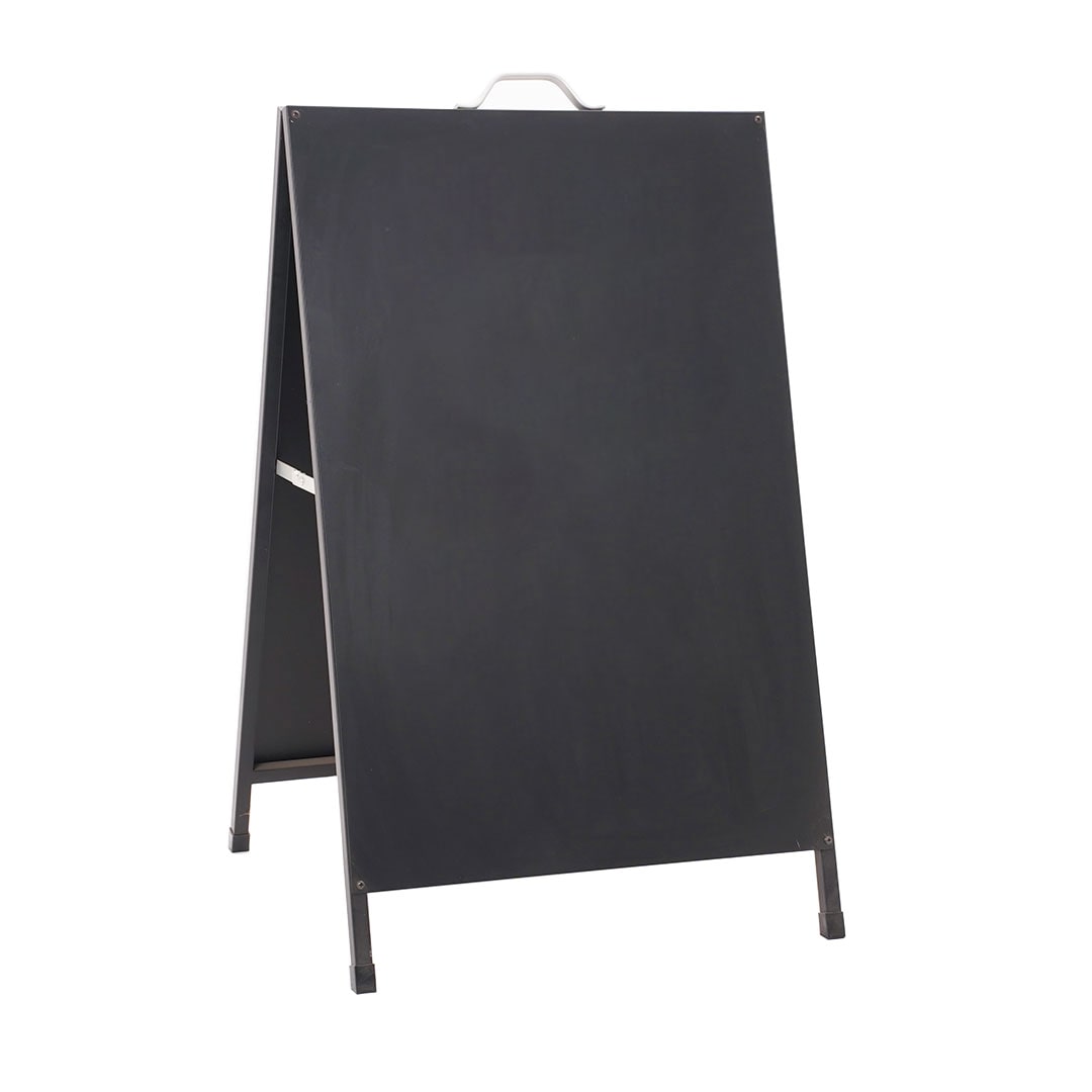 Danieli Store | Pizarra magnética autoportante de exterior | Dimensiones 60 x 90 cm. | Caballete publicitario con asa para ofertas y menú | Negro