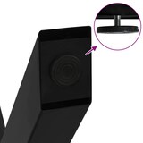 thumbnail of vidaXL Couchtischbeine X-Form 2 Stk. Schwarz 38x(42-43) cm Stahl