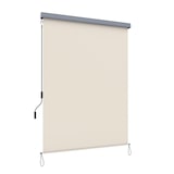 thumbnail of Helloshop26 - Vertikale Außenjalousie mit grauer Kassette für Balkon/Terrasse Sonnenschutz und Sichtschutz beige 1,4 x 2,5 m 12_0001831