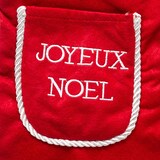 thumbnail of Déco de Noël Botte en feutrine et polaire brodée H 40 cm