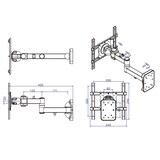 thumbnail of ROLINE LCD-/TV-Wandhalterung, 5 Gelenke, bis 25 kg