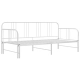 thumbnail of vidaXL Ausziehsofa Bettgestell Weiß Metall 90x200 cm