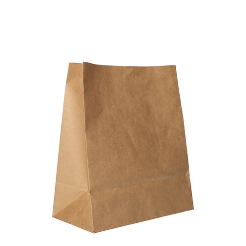 Papstar Blockbodenbeutel, Kraftpapier 22 x 18,5 x 9,7 cm braun 2 x 250 Stück