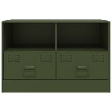 thumbnail of vidaXL TV-Schrank Olivgrün 67x39x44 cm Stahl