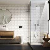 thumbnail of Relaxdays Duschrollo, 120x240 cm, Seilzugrollo für Dusche & Badewanne, wasserabweisend, Decke Spritzschutz, durchsichtig