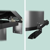 thumbnail of Relaxdays Einbaumülleimer, 12 L, Einbau Unterschrank, Schwenkeimer Küche, HBT: 37x28x28,5 cm, Edelstahl, silber/schwarz