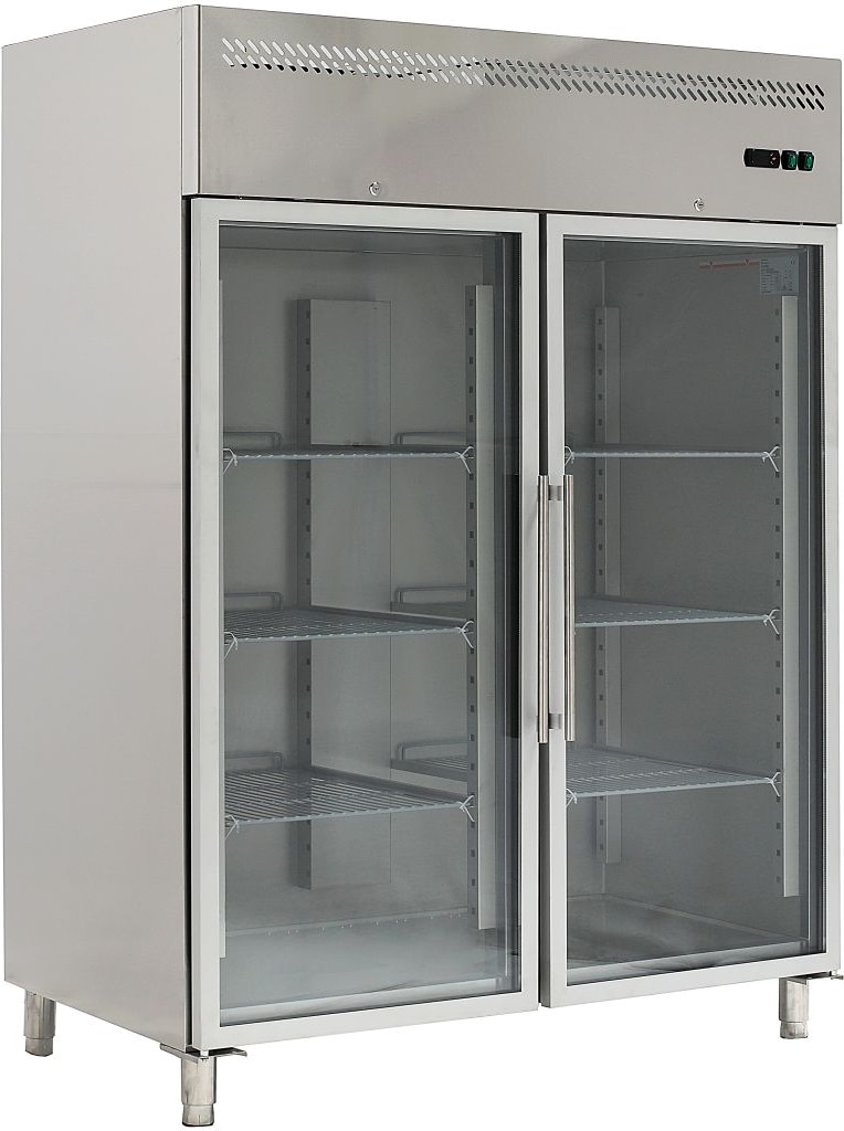 ForCold by FIMAR Edelst.-Gefrier 1400 Litern belüfteten Glastüren. Abtau auto. Die T° -18°C/-22°C Misst 148x83x201(h) cm. M-GN1410BTG-FC