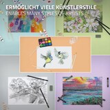 thumbnail of ECD Germany Malset Koffer 85-teilig – Künstler-Set mit Acrylpad & 3 Zeichenblöcken, Holzkiste, Malkasten, Kunstbedarf für Einsteiger & Profis