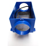 thumbnail of Filtre d'eau de pluie en ligne devafilter pro 110 avec anneaux d'encrage - BLEU