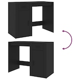 thumbnail of vidaXL Schreibtisch Schwarz 100x49x75 cm Holzwerkstoff