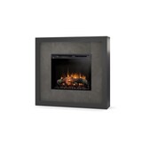 thumbnail of LITOS - Lareira elétrica LED independente, cor pedra preta/ardósia, 28"