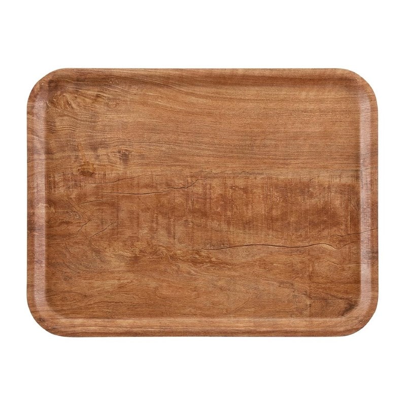 Cambro Madeira laminiertes Serviertablett braune Olive 43cm