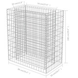 thumbnail of vidaXL Gabionen-Hochbeet Verzinkter Stahl 90×50×100 cm