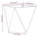 thumbnail of vidaXL Pflanzkübel Silber 50 x 50 x 50 cm Verzinkter Stahl