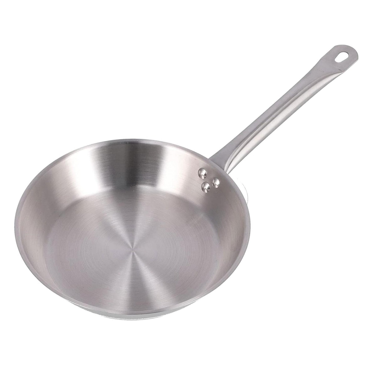 WellHome - Sartén Ø22x5cm en Acero inoxidable, Apta para inducción y SIN antiadherente