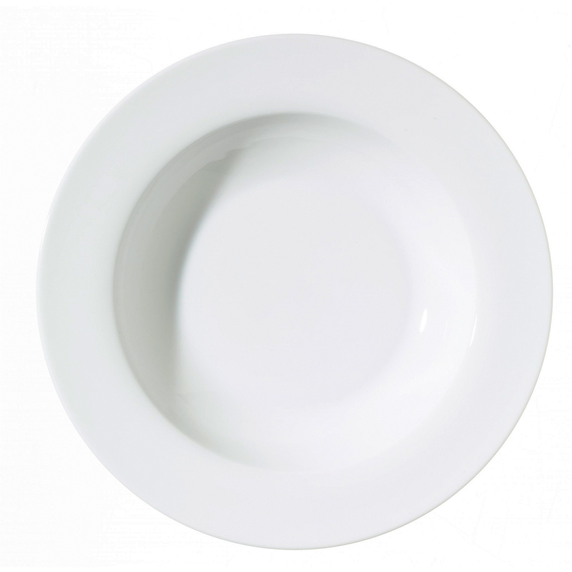 METRO Professional Suppenteller Fine Dining, Porzellan, Ø 21.5 cm, weiß, 6 Stück