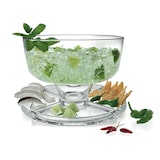 thumbnail of Cúpula e Prato de Pé Palladio Ø 31 cm Alt. 22,5 cm em Vidro - Suporte Multiusos Borgonovo.