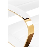 thumbnail of Cadeira de escritório em imitação de pele Havana branco