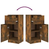 thumbnail of Helloshop26 - Buffet Sideboard Kommode Kleiderschrank Aufbewahrungsmöbel Organizer für Küche Wohnzimmer Lounge 30 x 30 x 70 cm 02_0030869