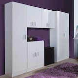 thumbnail of Armadio Armadietto Multiuso A Colonna con 1 Anta e 4 Ripiani Ingresso Camera da Letto Bagno Design Moderno Minimal Modulare 180 x 37 x 37 cm Bianco