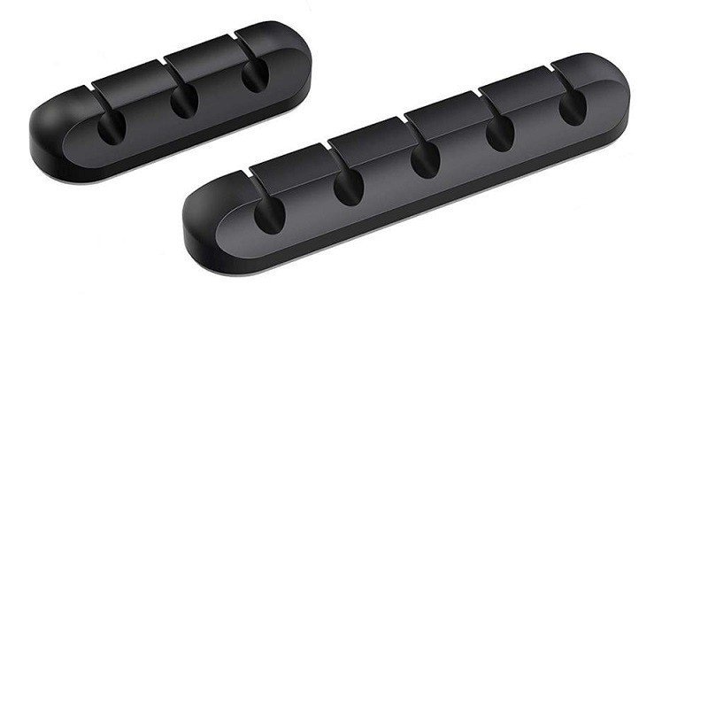 Kabelclips Kabelhalter Kable Management Schreibtisch Auto TV PC Laptop Home Office 3er Set schwarz  1 Stück