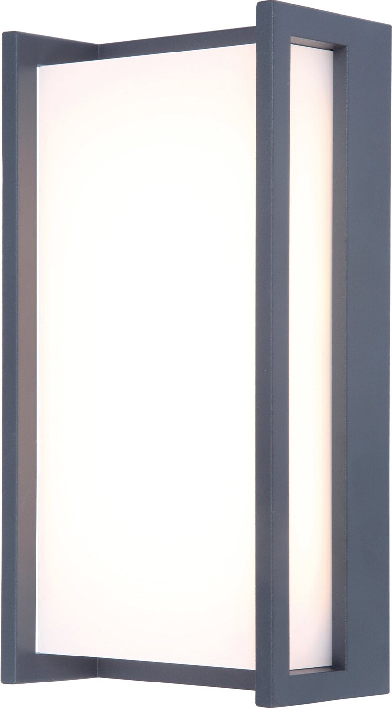 Lumisky Netzbetriebene Wandleuchte QUBO GREY LED H22cm Aluminium Dark Grey