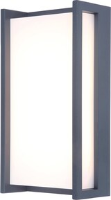 thumbnail of Lumisky Netzbetriebene Wandleuchte QUBO GREY LED H22cm Aluminium Dark Grey