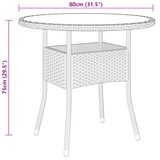 thumbnail of Helloshop26 - Conjunto de comedor de jardín exterior de 3 piezas en resina de mimbre beige 02_0013684