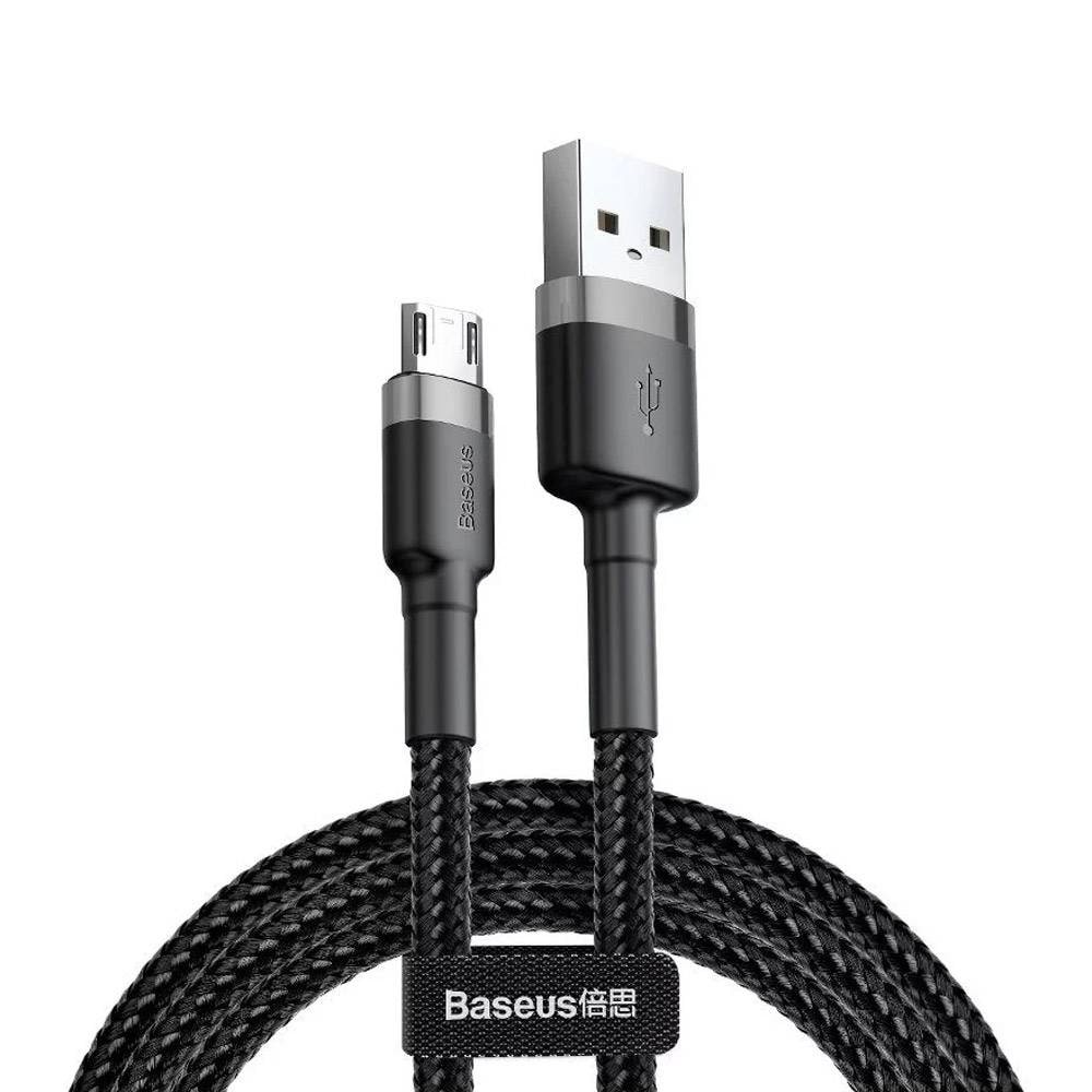 Baseus Cabo Cafule USB-A para Micro USB 3m Preto