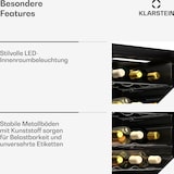 thumbnail of Klarstein Shiraz Weinkühlschrank | 2 Kühlzonen | LED-Beleuchtung | Touch-Control | freistehend Schwarz