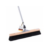 thumbnail of Hochwertiger Saalbesen 40cm Breit schwarze weiche Kunsthaar Borsten mit Teleskopstiel verstellbar ausziehbar Besen mit Stiel für Innen