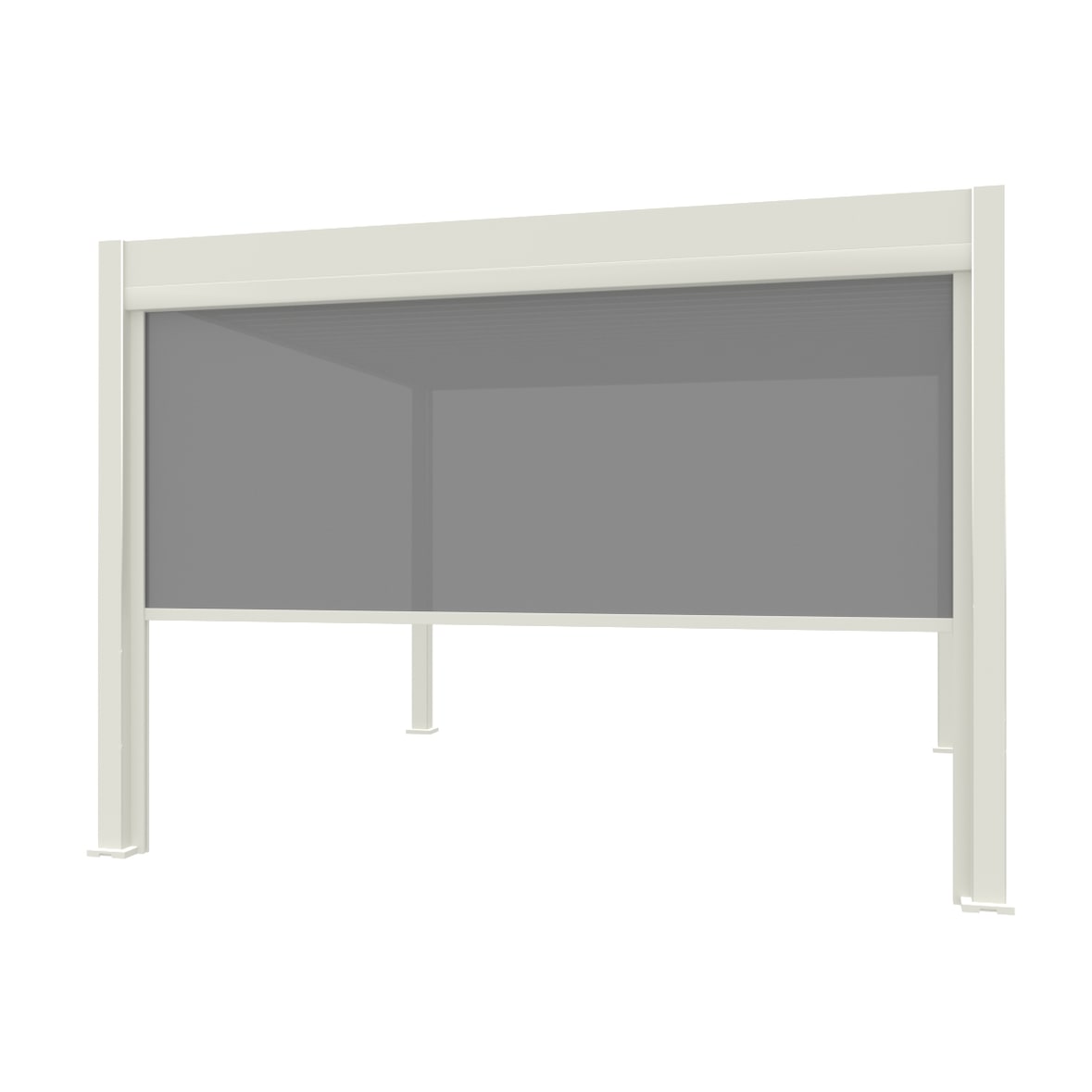 Weide Sonnenrollo für Weide Pergola | weiß