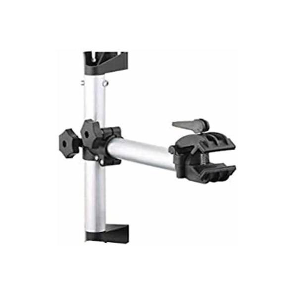 Andrys - Supporto per Biciclette a Piedistallo per Manutenzione, Altezza Regolabile, Morsa Girevole, Viterie e Vaschetta, Max 18 Kg, 73x70x143 cm