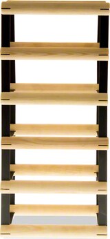 thumbnail of PROREGAL Modulares Weinregal VINOTECA MOD METAL | HxBxT 52,5x12,5x24,5cm | 1x5 Flaschen | Massives Kiefernholz | Natur | Flaschenregal