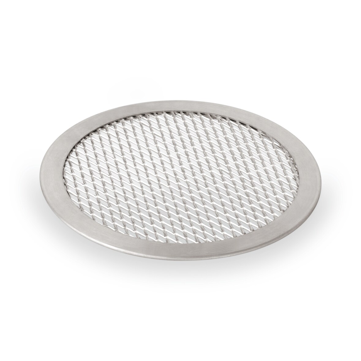 WAS Germany - Pizza Screen Set, Ø 25 cm, Perforierung 8 x 4 mm, Set á 10 Stück, Aluminium