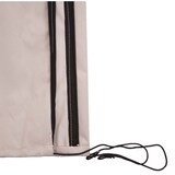 thumbnail of Schutzhülle HWC für Ampelschirm bis 4,3 m (3x3 m), Abdeckhülle Cover mit Reißverschluss ~ creme-grau