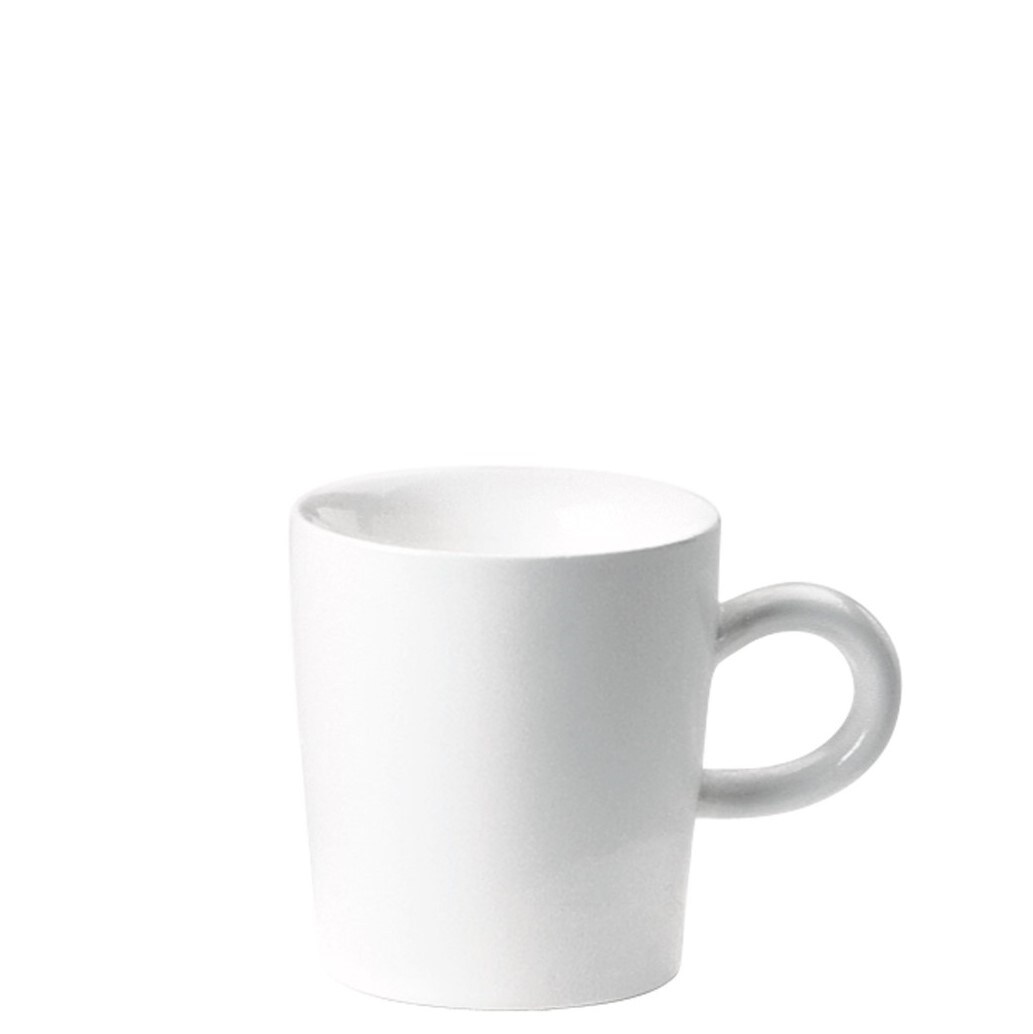 KAHLA 394724A90039C Five Senses Espressotasse 0,09 l | weißer Espressobecher 90ml aus Porzellan