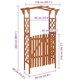 thumbnail of Pergola avec portail 116x40x204 cm Bois de sapin massif Modèle AbriVentilé 45