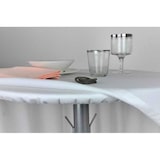 thumbnail of Protection de table avec élastique Ø Rond 198 cm – Sous nappe blanc lisse