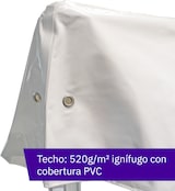 thumbnail of Tenda Pavilhão Dobrável Profissional 4x4m | Alumínio Hexagonal 50x50x2 mm | Teto PVC 520g/m² Reação ao Fogo M2 | Branco