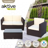 thumbnail of Conjunto muebles terraza sillones, sofá y mesita ratán Aktive