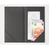 thumbnail of SIGEL RM101 Rechnungsmappe, anthrazit mit edler Leinenstruktur, strapazierfähig und leicht abwischbar, 23 x 13 cm