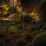 thumbnail of LED Solarstab FEUERWERK Gartendeko Gartenstecker H: 100cm Dämmerungssensor