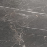 thumbnail of Eetkamertafel HWC-M57, eettafel, massief hout laminaat melamine 160-200x90cm, uitschuifbare betonlook, bruine poten