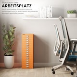 thumbnail of BISLEY Multidrawer Schubladenschrank aus Metall abschließbar in lichtgrau Schrank für Büro Werkstatt und Zuhause Stahlschrank