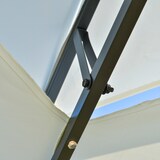 thumbnail of Carpa de Jardín 4x3 m Doble Techo 6 Cortinas Laterales con Luz LED Solar Crema