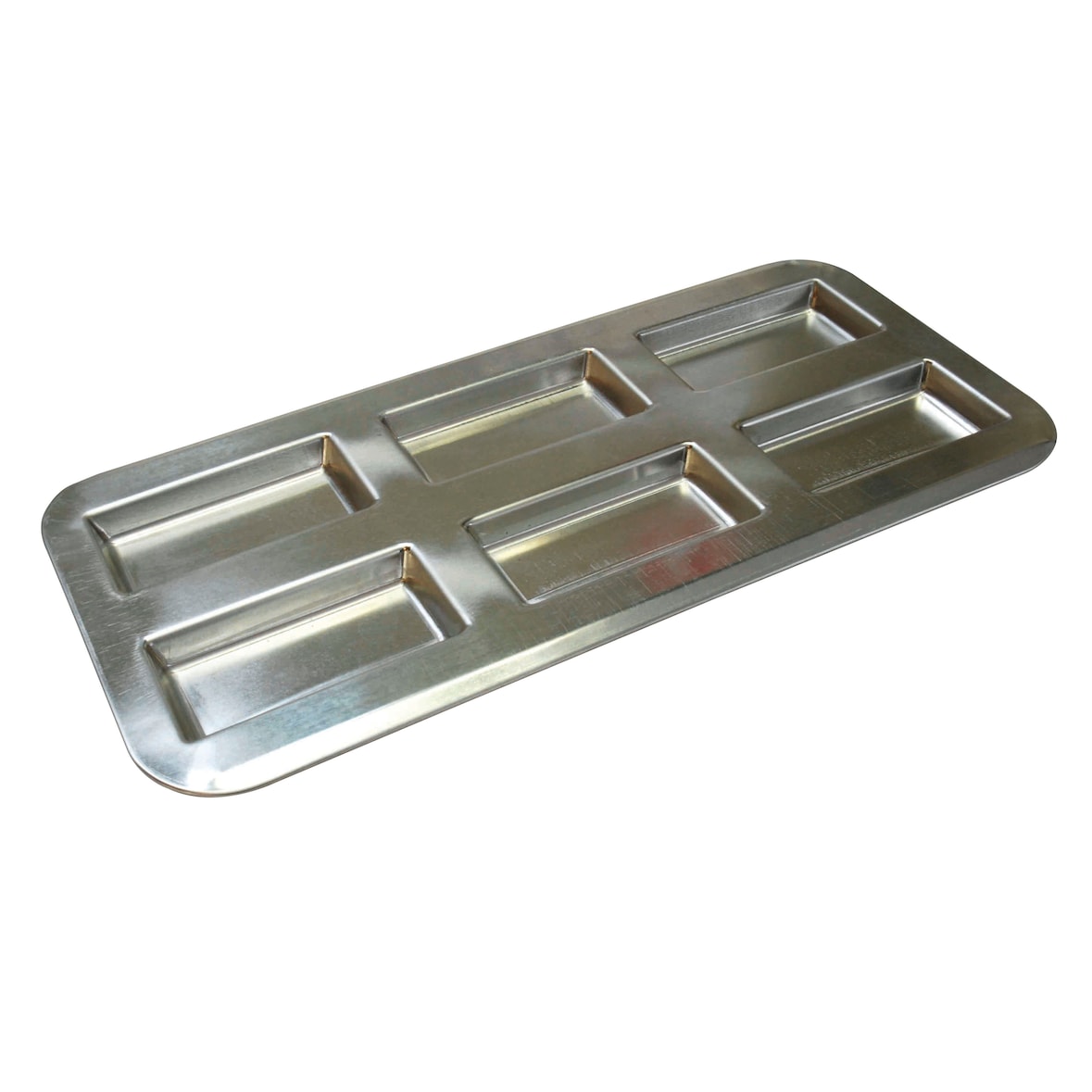 Gobel - Plaque à financiers - 6 financiers - fer blanc - 380 x 180 mm - 120710