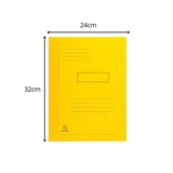 thumbnail of Exacompta 445009E 50x Aktenmappe mit Beschriftungsfeld und 2 Klappen aus Recyclingkarton 290g Forever, 24x32cm - Gelb