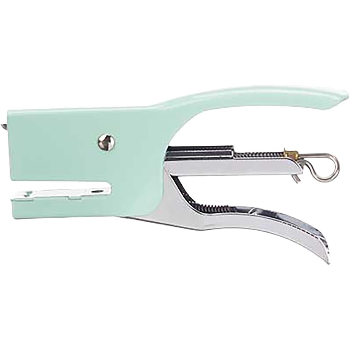 Pack 1 Grapadora de Tenaza Verde + 500 Grapas 5 mm | Grapadora de Metal para Oficina, Hogar, Escuela