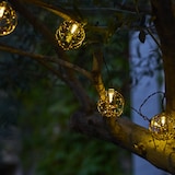 thumbnail of Lumisky Rostige 10-Käfig-Solar-Lichterkette (4 m) Plastik Braun